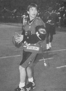 Scan from Tiger Beat 1997 - Jonathan Taylor Thomas at the MTV Rock n' Jock Football