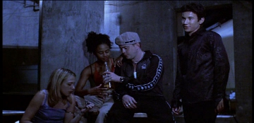 Screen capture from the 1999 movie Speedway Junky