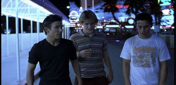 Screen capture from the 1999 movie Speedway Junky