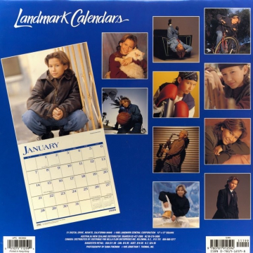 Jonathan Taylor Thomas Calendar 1996 Back
