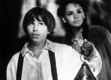 Production still from Tom and Huck. Jonathan together with Rachael Leigh Cook
