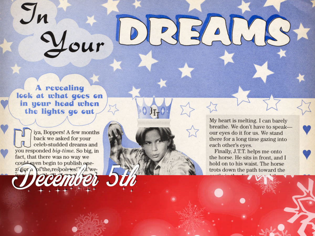 December 7th - Jonathan's dream date 